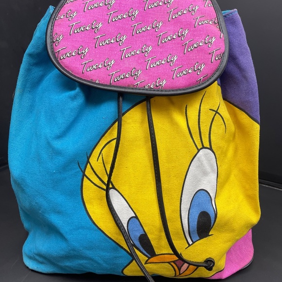 Vintage canvass backpack tweety Bird - Picture 1 of 11